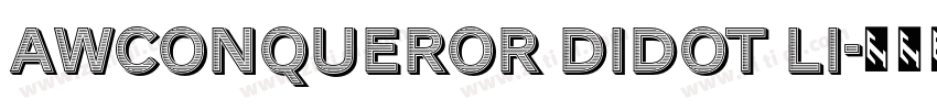 AWConqueror Didot Li字体转换